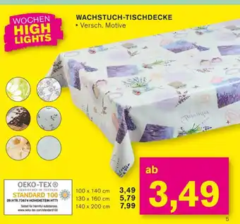 KODi WACHSTUCH-TISCHDECKE Angebot