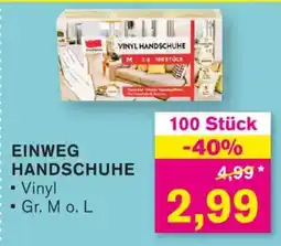 KODi EINWEG HANDSCHUHE Angebot