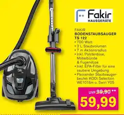 KODi Fakir HAUSGERÄTE BODENSTAUBSAUGER TS 122 Angebot