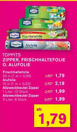 KODi Toppits ZIPPER, FRISCHHALTEFOLIE O. ALUFOLIE Angebot