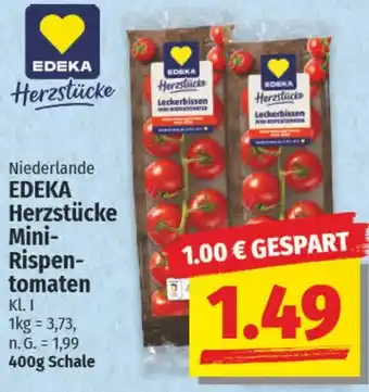 NP Discount EDEKA Herzstücke Mini-Rispentomaten Angebot