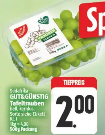 NP Discount GUT&GÜNSTIG Tafeltrauben Angebot