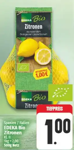 NP Discount EDEKA Bio Zitronen Angebot