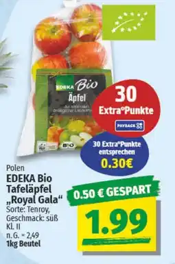 NP Discount EDEKA Bio Tafeläpfel "Royal Gala" Angebot