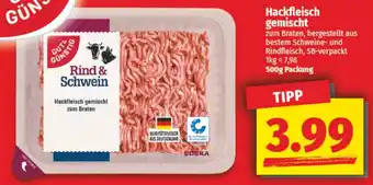 NP Discount GUT & GÜNSTIG Hackfleisch gemischt Angebot