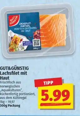 NP Discount GUT&GÜNSTIG Lachsfilet mit Haut Angebot