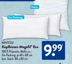 Aldi Süd NOVITESSE Kopfkissen Megafil Angebot