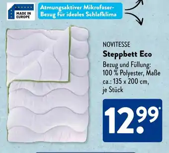 Aldi Süd NOVITESSE Steppbett Eco B Angebot