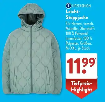 Aldi Süd UP2FASHION Lei1 UP2FASHION Leicht- Steppjacke ht- Steppjacke Angebot