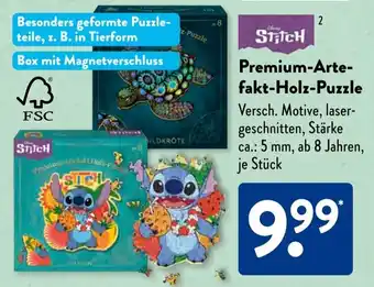 Aldi Süd Premium-Arte- fakt-Holz-Puzzle Angebot