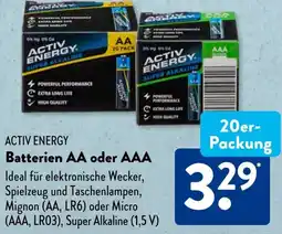 Aldi Süd ACTIV ENERGY Batterien AA oder AAA Angebot