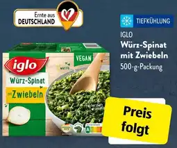 Aldi Süd IGLO Würz-Spinat mit Zwiebeln Angebot