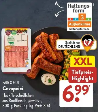 Aldi Süd FAIR & GUT Cevapcici Angebot