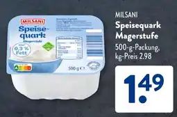 Aldi Süd MILSANI Speisequark Magerstufe Angebot