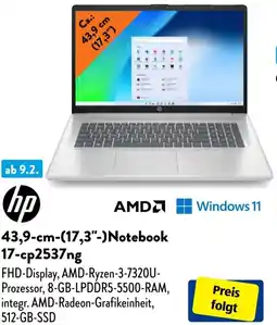 Aldi Süd hp 43,9-cm-(17,3"-)Notebook 17-cp2537ng Angebot