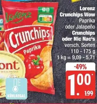 Marktkauf Lorenz Crunchips Wow oder Crunchips oder Nic Nac's Angebot