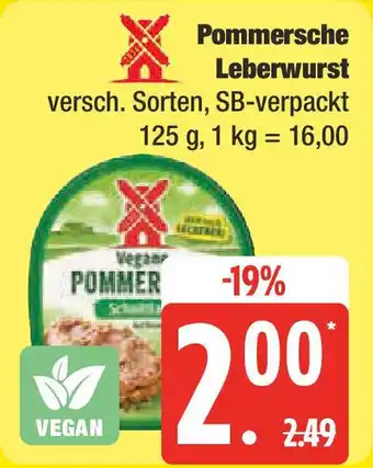 Marktkauf Pommersche Leberwurst Angebot