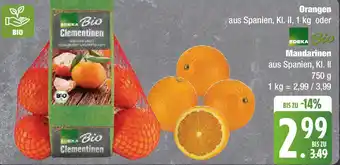 Marktkauf EDEKA Bio Orangen/ Mandarinen Angebot