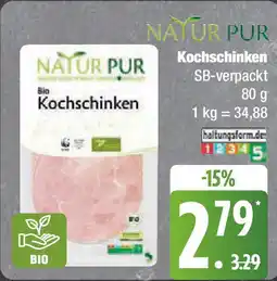 Marktkauf NATUR PUR Kochschinken SB-verpackt Angebot