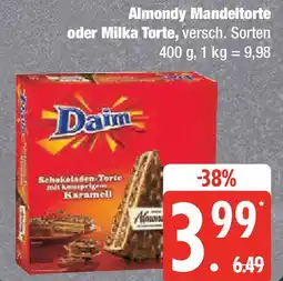 Marktkauf Almondy Mandeltorte oder Milka Torte Angebot