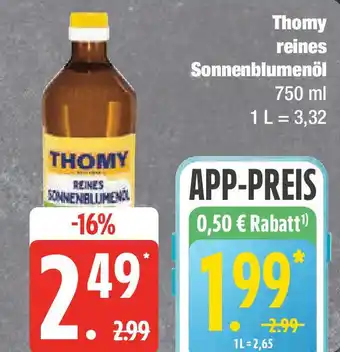 Marktkauf Thomy reines Sonnenblumenöl Angebot