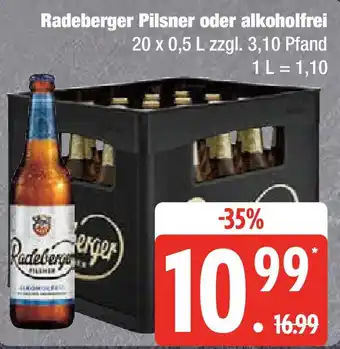 Marktkauf Radeberger Pilsner oder alkoholfrei Angebot