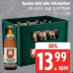 Marktkauf Spaten Hell oder Alkoholfrei Angebot