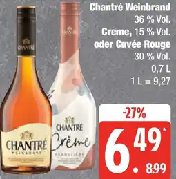 Marktkauf Chantré Weinbrand Creme, oder Cuvée Rouge Angebot