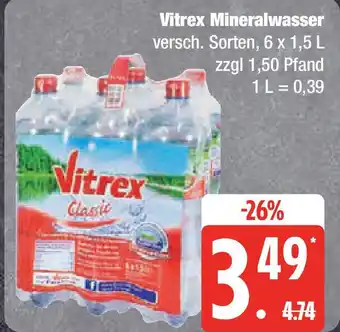 Marktkauf Vitrex Mineralwasser Angebot