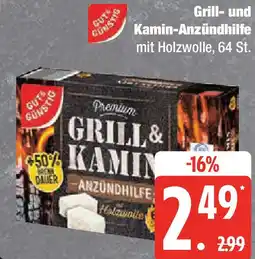 Marktkauf GUT & GUNSTIG Grill- und Kamin-Anzündhilfe Angebot