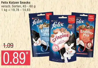 Marktkauf Felix Katzen Snacks Angebot