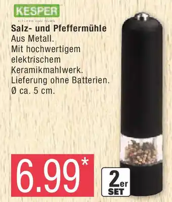 Marktkauf KESPER Salz- und Pfeffermühle Angebot