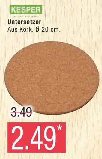 Marktkauf KESPER Untersetzer Angebot