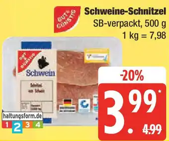 Marktkauf GUT & GUNSTIG Schweine-Schnitzel Angebot