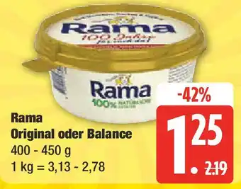 Marktkauf Rama Original oder Balance Angebot