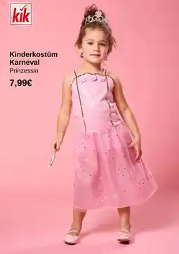 KiK Kinderkostüm Karneval Prinzessin Angebot