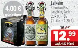 Getränke Quelle Leikeim Premium Pils, Landbier, Radler Angebot