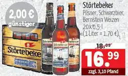 Getränke Quelle Störtebeke Pilsner, Schwarzbier, Bernstein Weizen Angebot