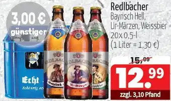 Getränke Quelle Redlbacher Bayrisch Hell, Ur-Märzen, Weissbier Angebot