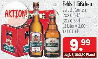 Getränke Quelle Feldschlößchen versch, Sorten Angebot