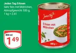 Globus Jeden Tag Erbsen Angebot