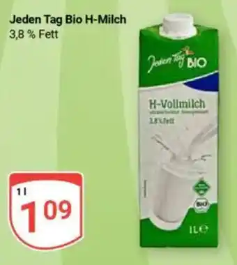 Globus Jeden Tag Bio H-Milch 3,8% Fett Angebot