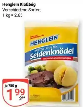 Globus Henglein Kloẞteig Angebot