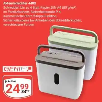 Globus Aktenvernichter 440X GENIE Angebot