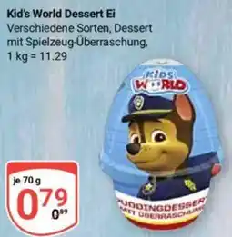 Globus Kid's World Dessert Ei Angebot