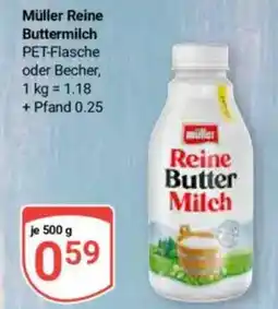 Globus Müller Reine Buttermilch Angebot