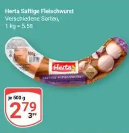 Globus Herta Saftige Fleischwurs Angebot