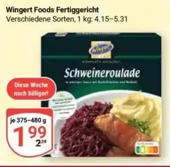 Globus Wingert Foods Fertiggericht Angebot