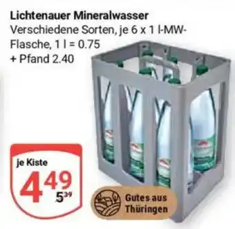 Globus Lichtenauer Mineralwasser Angebot