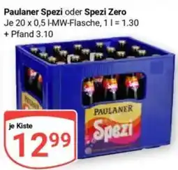 Globus Paulaner Spezi oder Spezi Zero Angebot